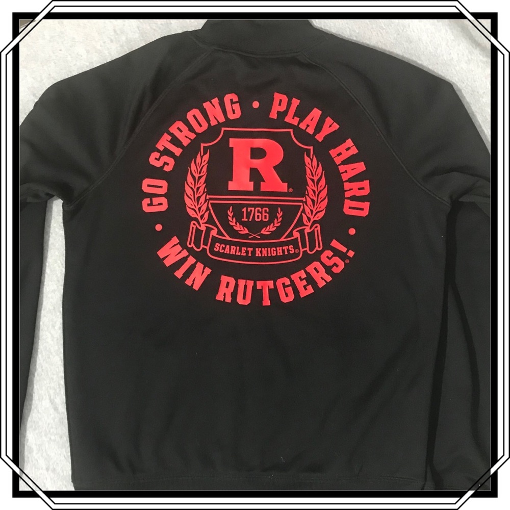 Pink by VS Black/Red Rutgers Jacket Size M NWOT - Picture 3 of 6